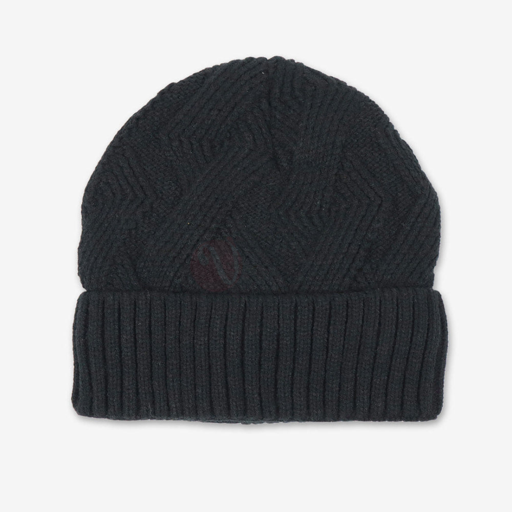 Bonnet Homme En Coton Noir
