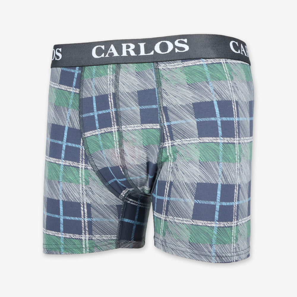 CARLOS Boxer Motif Géométrique en Coton