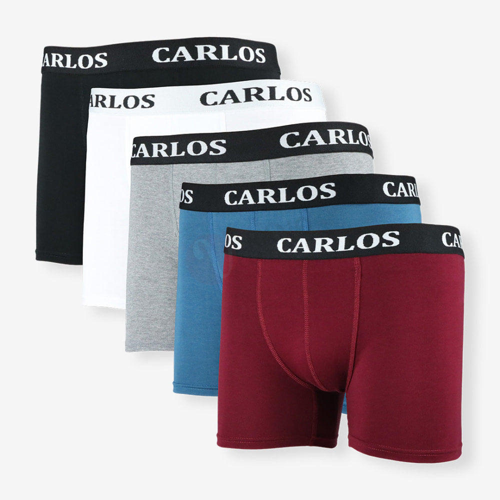 CARLOS Lot 5 Boxers Coton