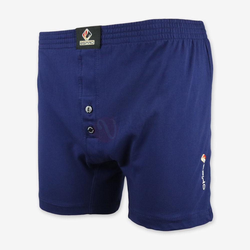 Espiro Caleçon 100% Coton Bleu Marine / M