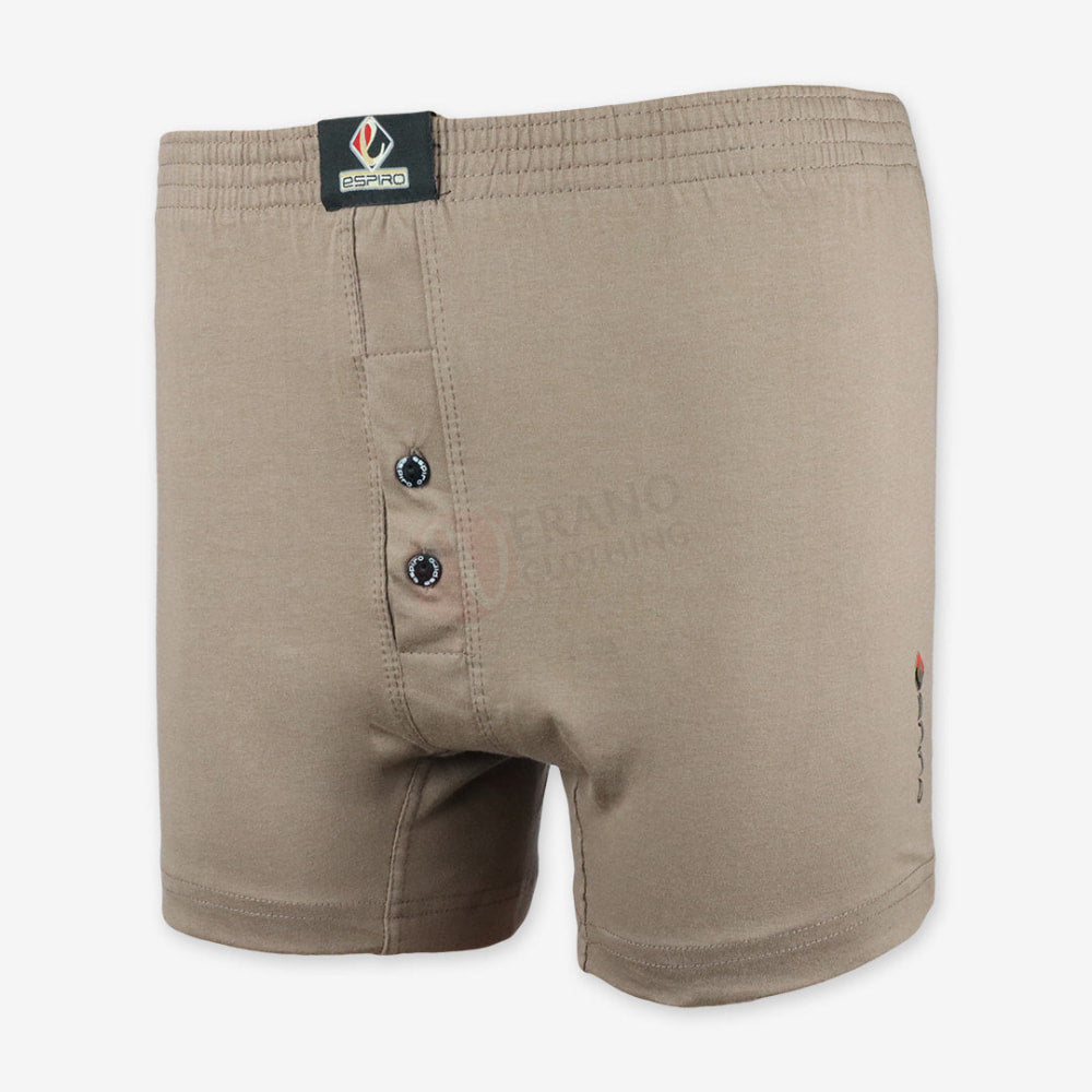 Espiro Caleçon 100% Coton Marron Clair / M