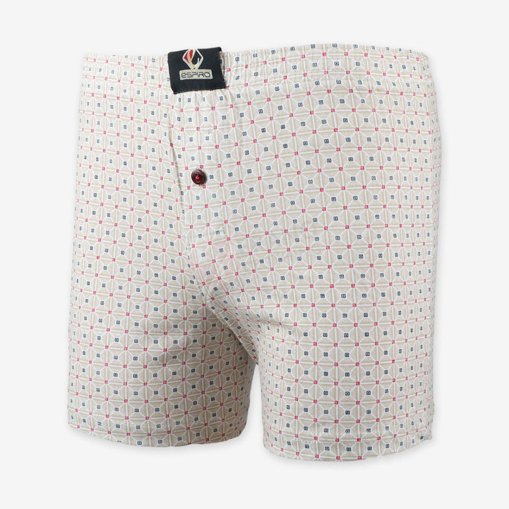 Espiro Caleçon Motif 100% Coton Beige / M