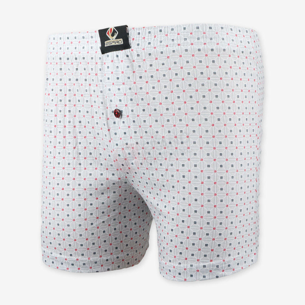 Espiro Caleçon Motif 100% Coton Blanc / M
