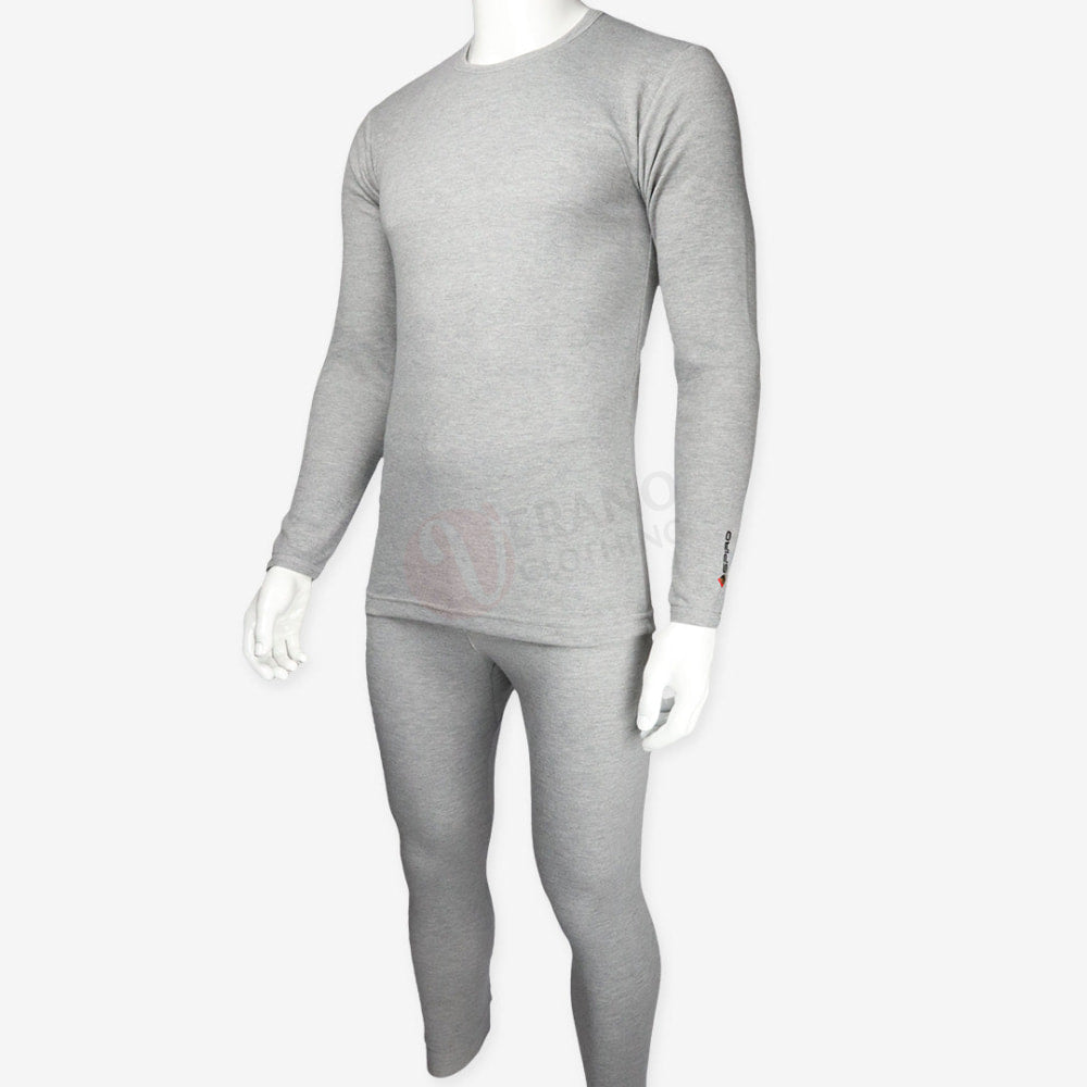 Espiro Ensemble Sous Vêtements Thermique 100% Coton Gris / S-M-L Standard Pack