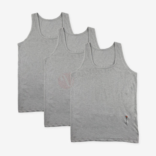 Espiro Lot 3 Débardeurs 100% Coton Gris / S Pack