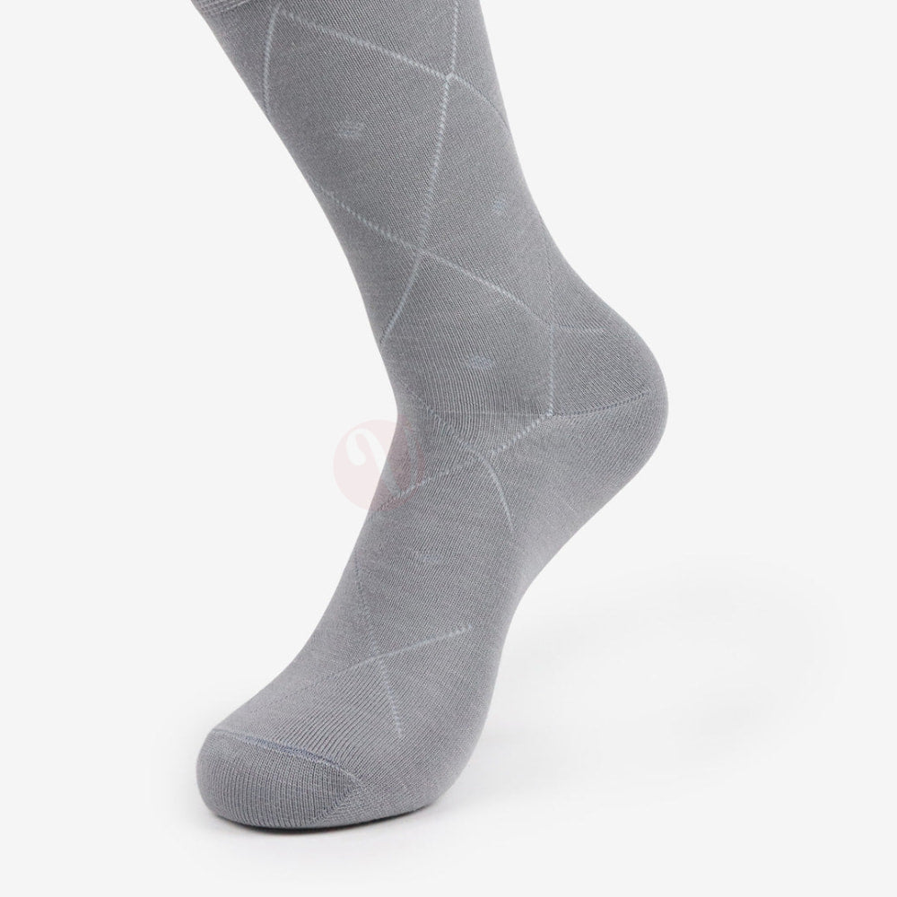 LEADER Chaussettes Classique Argyle Gris / 39 42 Chaussette