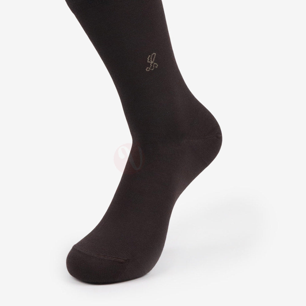 LEADER Chaussettes Classique Big Marron foncé / 41 44 Chaussette