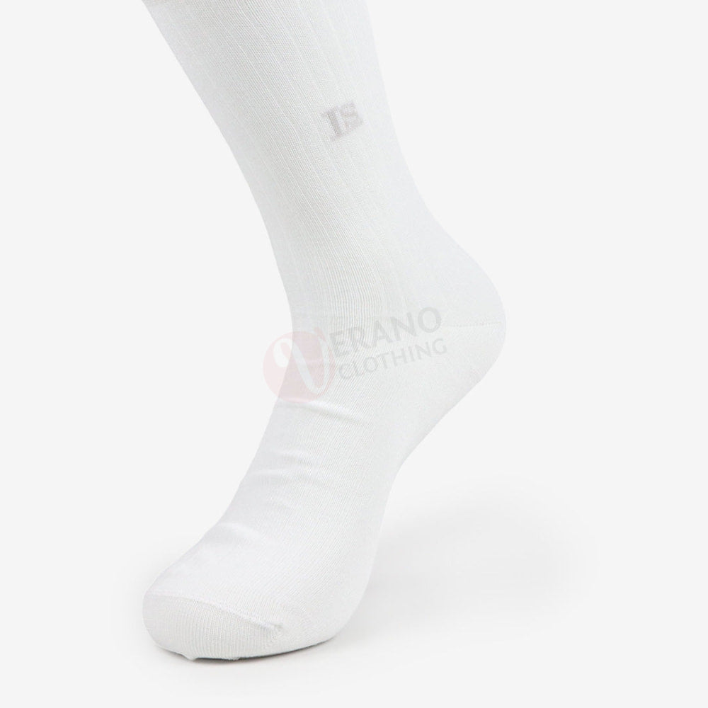 LEADER Chaussettes Classique Ligné Blanc / 39 42 Chaussette