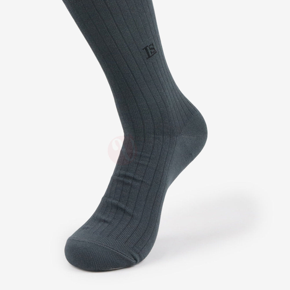 LEADER Chaussettes Classique Ligné Bleu pétrole / 39 42 Chaussette