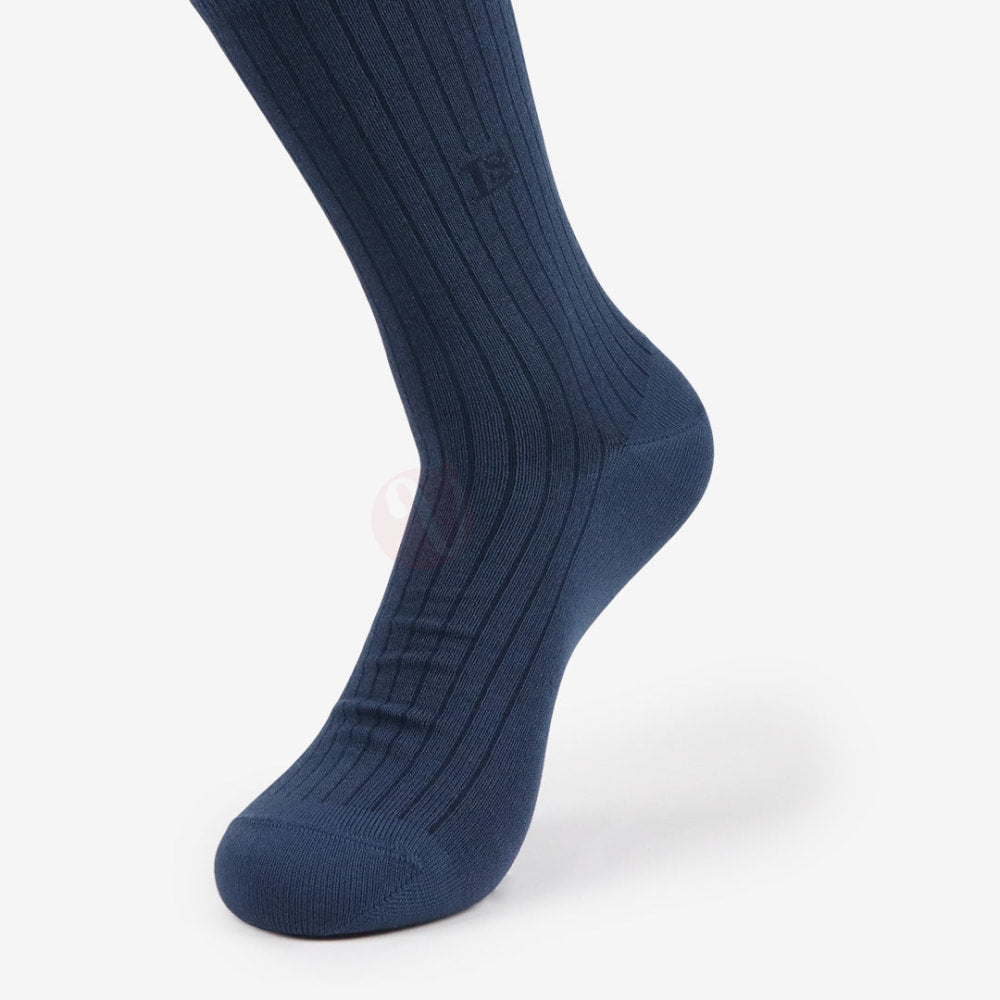 LEADER Chaussettes Classique Ligné Bleu canard / 39 42 Chaussette