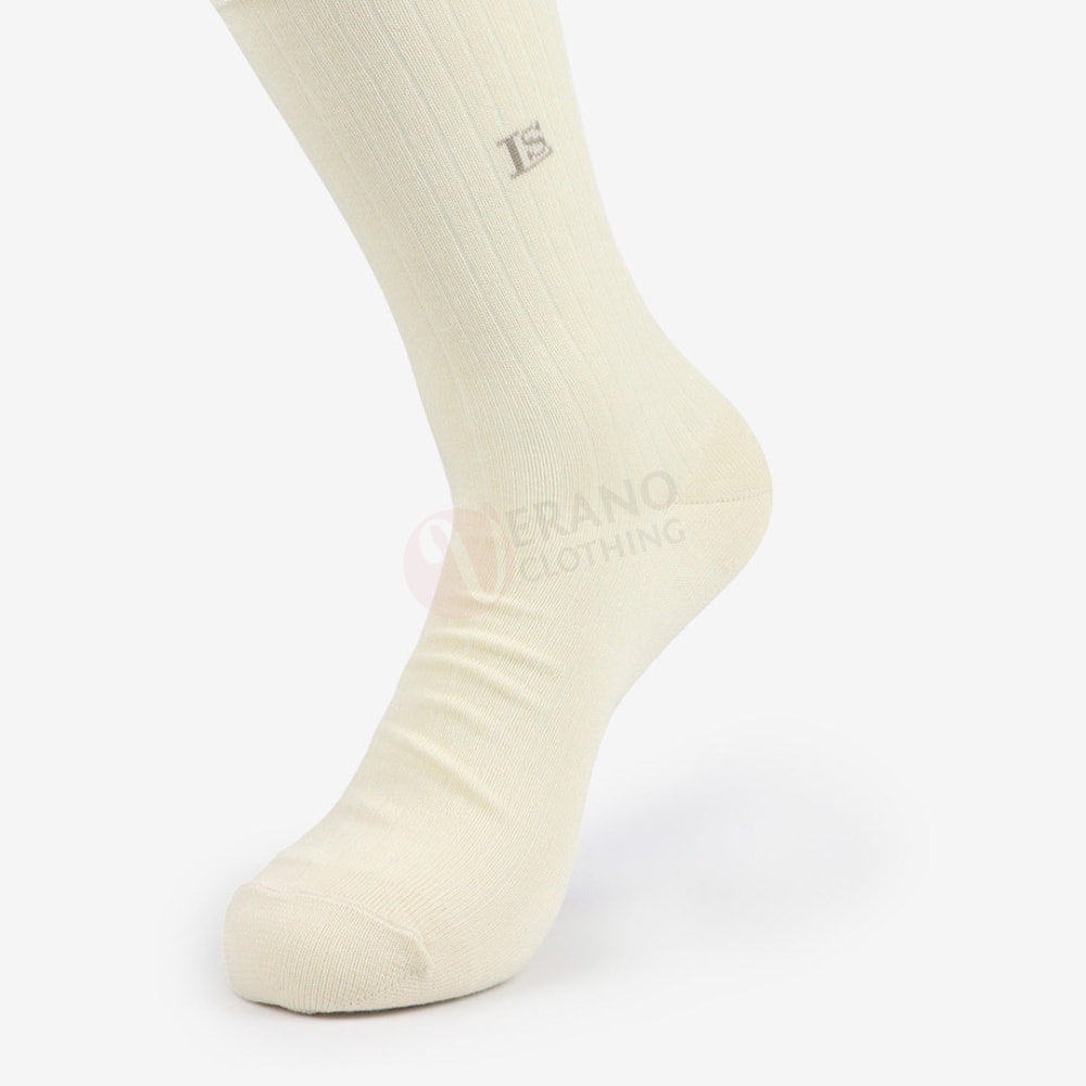 LEADER Chaussettes Classique Ligné Jaune clair / 39 42 Chaussette
