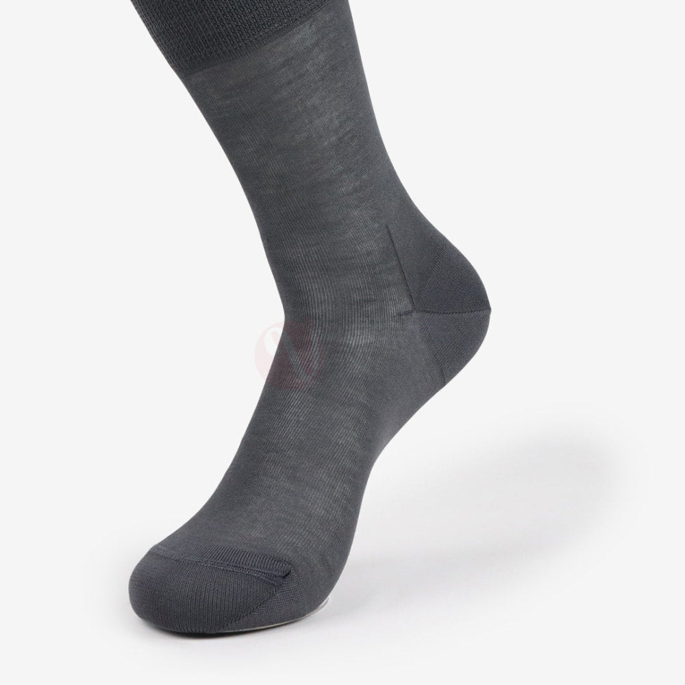 LEADER Chaussettes Fil d’Ecosse Fin en Coton Gris foncé / 39 42 Chaussette