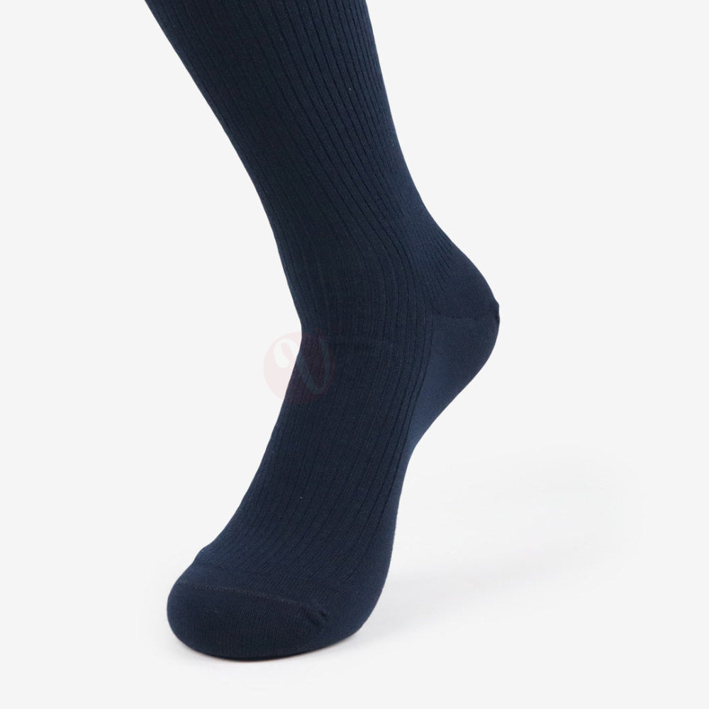 LEADER Chaussettes Médicale Ligné en Coton Bleu foncé / 39 42 Chaussette