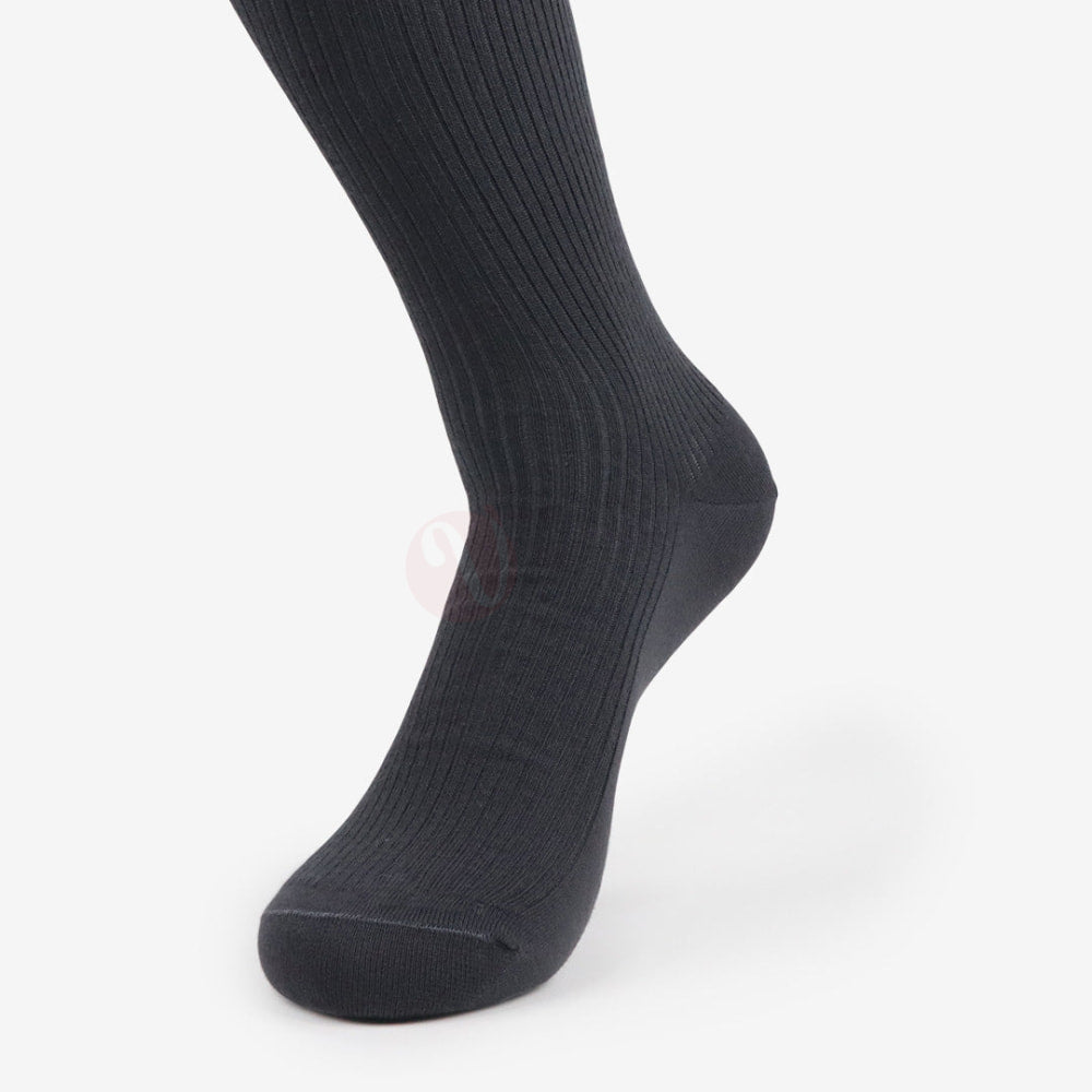 LEADER Chaussettes Médicale Ligné en Coton Gris foncé / 39 42 Chaussette