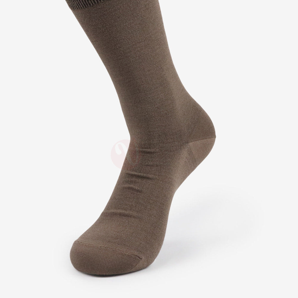LEADER Chaussettes Médicale Simple Marron / 39 45 Chaussette
