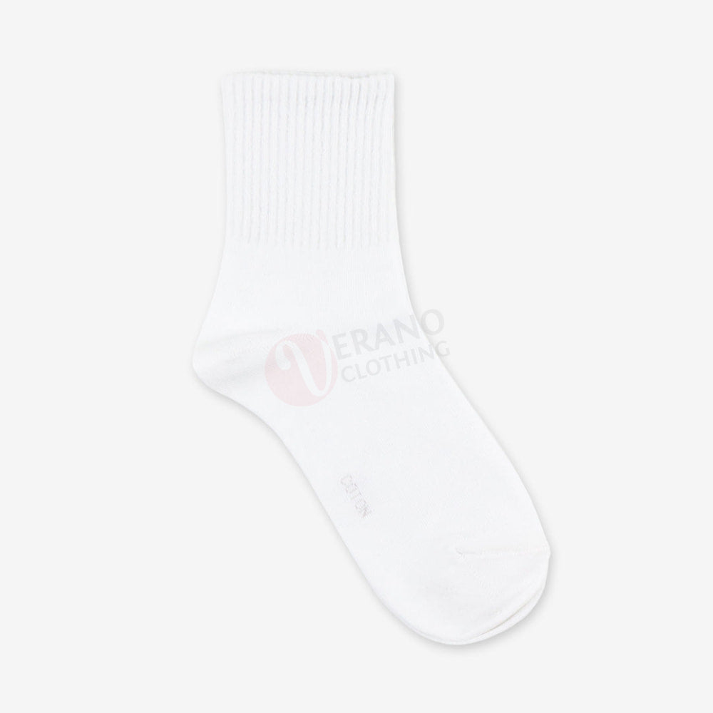Leader Chaussettes Sport Coton Mi-Long Blanc / 39-42 Chaussette