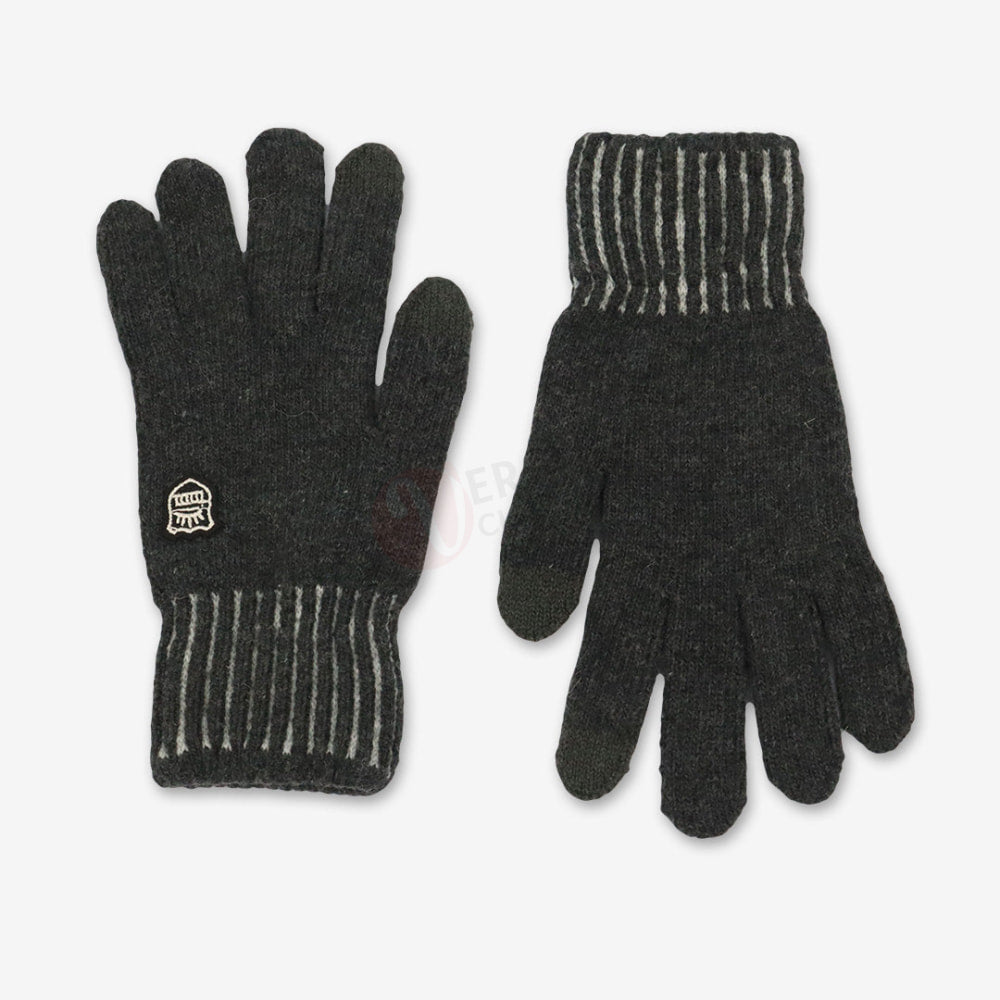 Gant Simple Hiver Gris Foncé