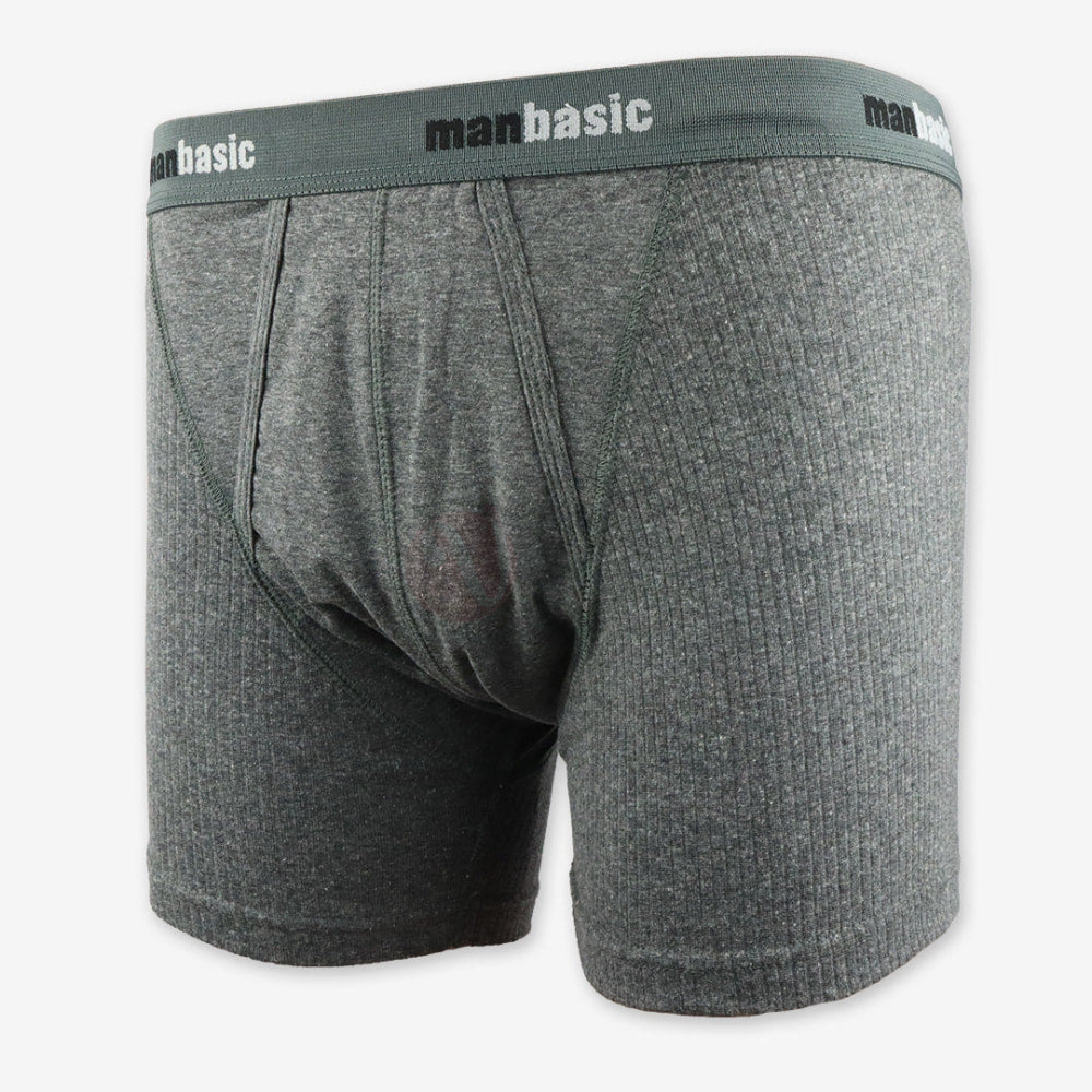 Manbasic Boxer Coton Gris / L