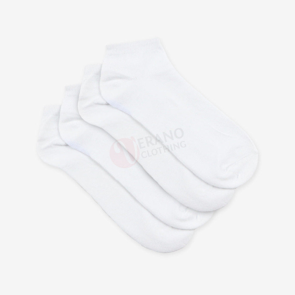 Mid Lot 4 Chaussettes Sport Tobillero Coton Blanc / 40-46 Pack
