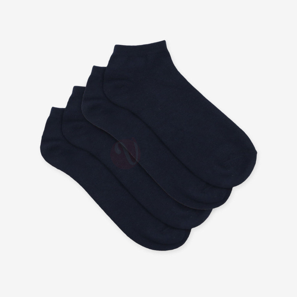 Mid Lot 4 Chaussettes Sport Tobillero Coton Bleu Foncé / 40-46 Pack