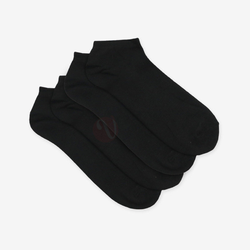 Mid Lot 4 Chaussettes Sport Tobillero Coton Noir / 40-46 Pack