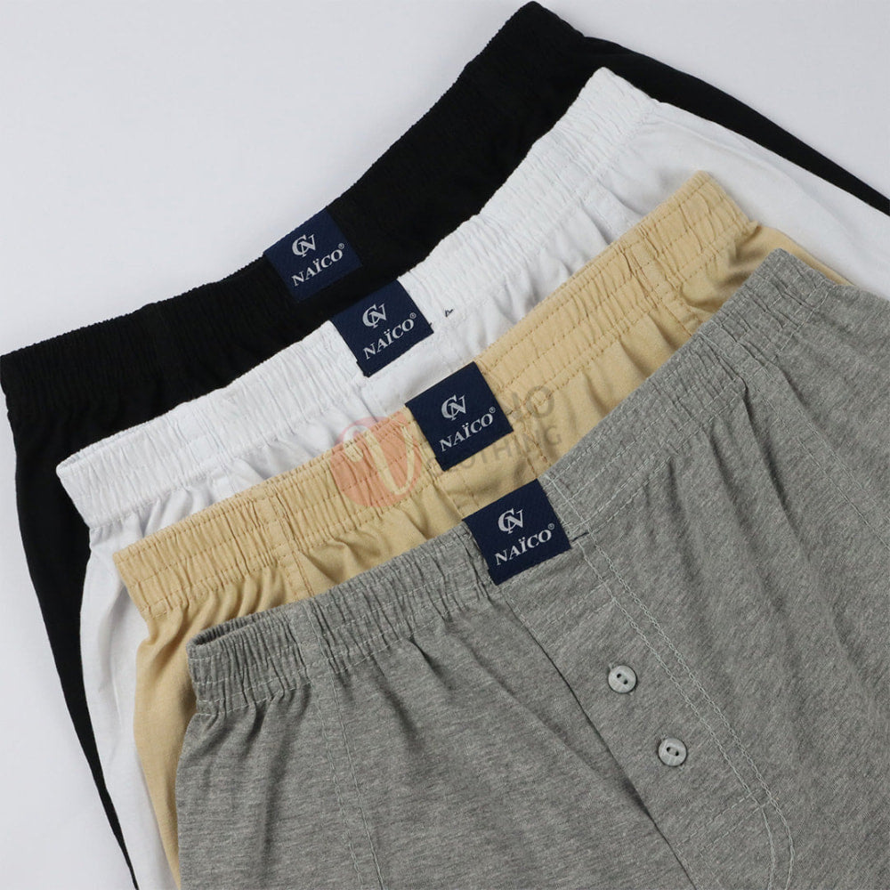 Naïco Lot 4 Caleçons 100% Coton Pack