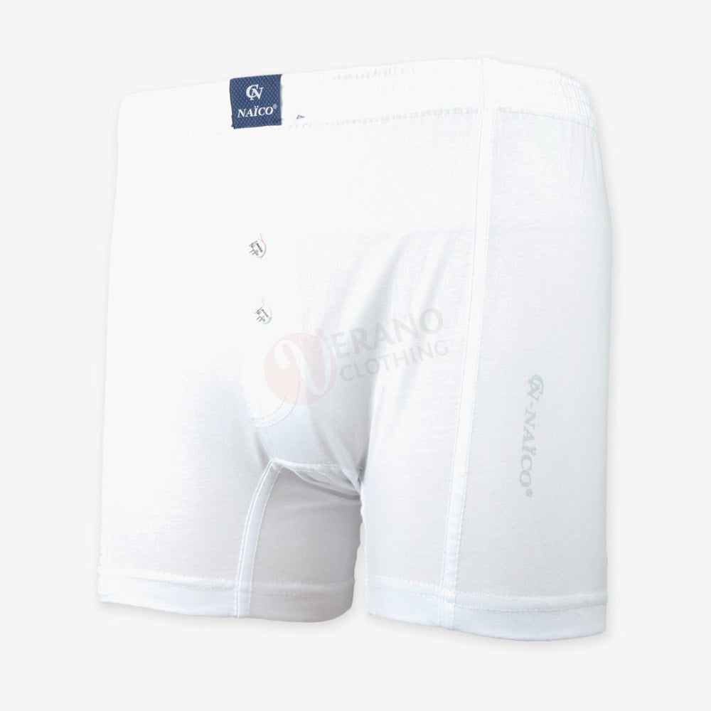 Naïco Caleçon 100% Coton Blanc / L
