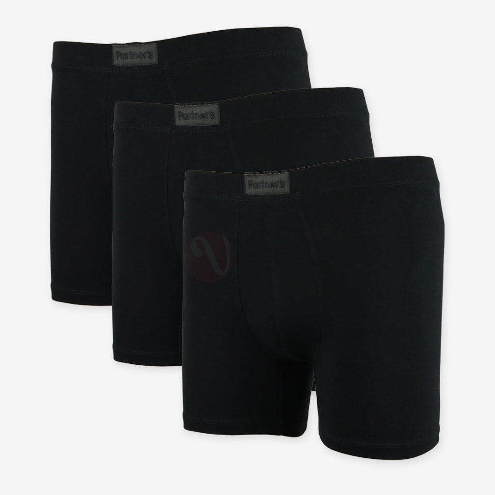 Partners Lot 3 Boxers Coton Noir / M Pack