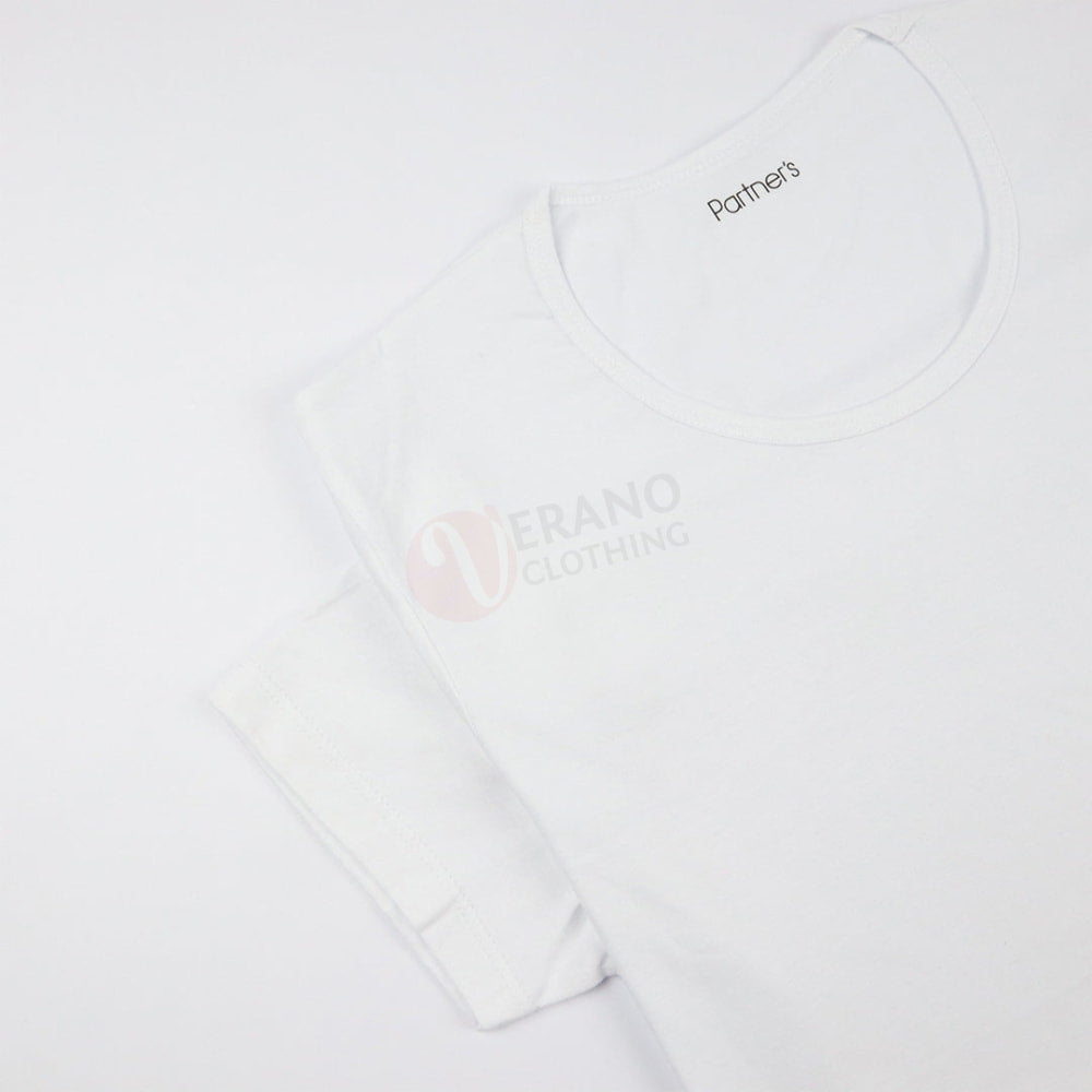 PARTNERS T-shirt Blanc 100% Coton