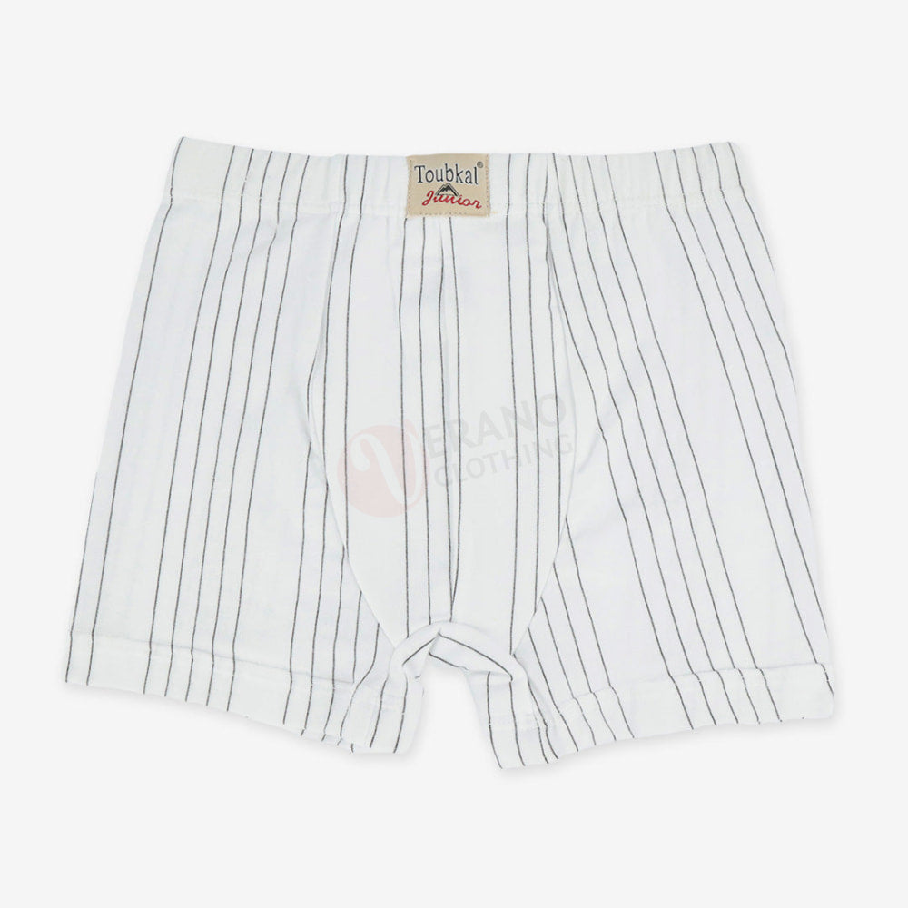 Toubkal Boxer Ligné Coton Junior Blanc / 3-4 Ans