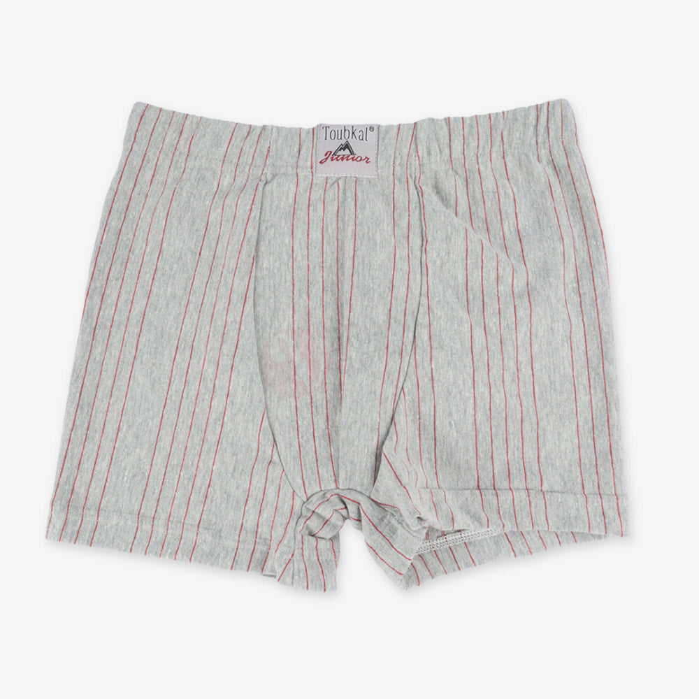 Toubkal Boxer Ligné Coton Junior Gris / 3-4 Ans