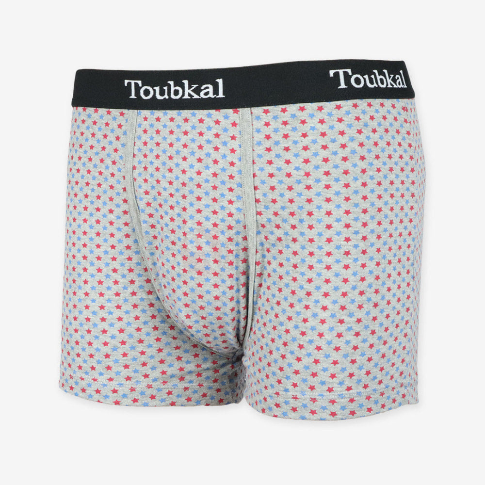 Toubkal Boxer Etoile Coton Gris / S