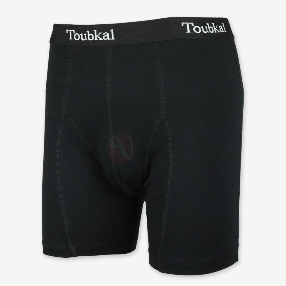 Toubkal Boxer Simple Bande Coton Noir / M