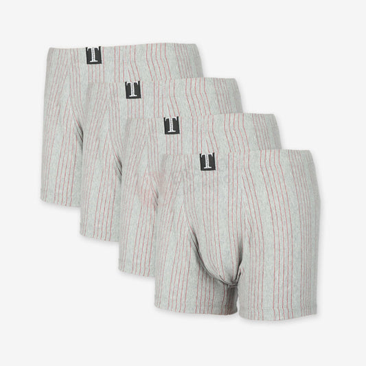 TOUBKAL Lot 4 Boxers Ligné Coton