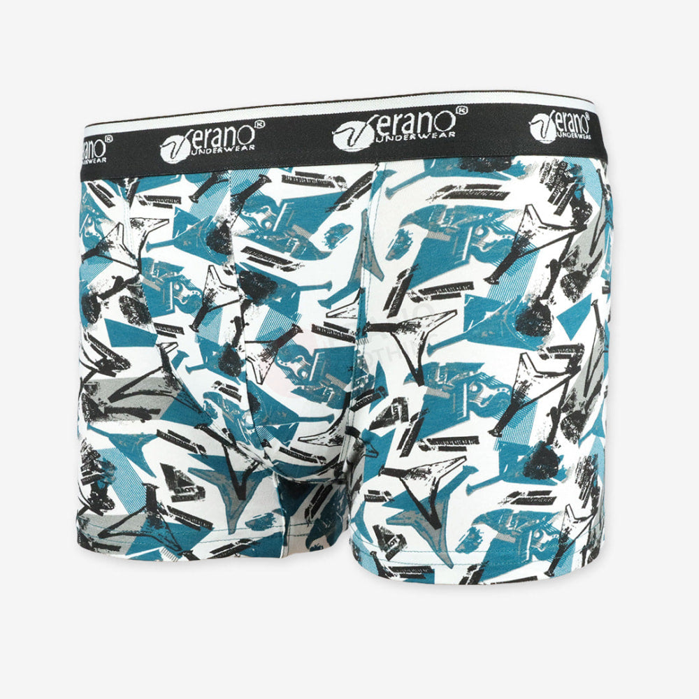 Verano Boxer Guitar Bande Coton Bleu Canard / M