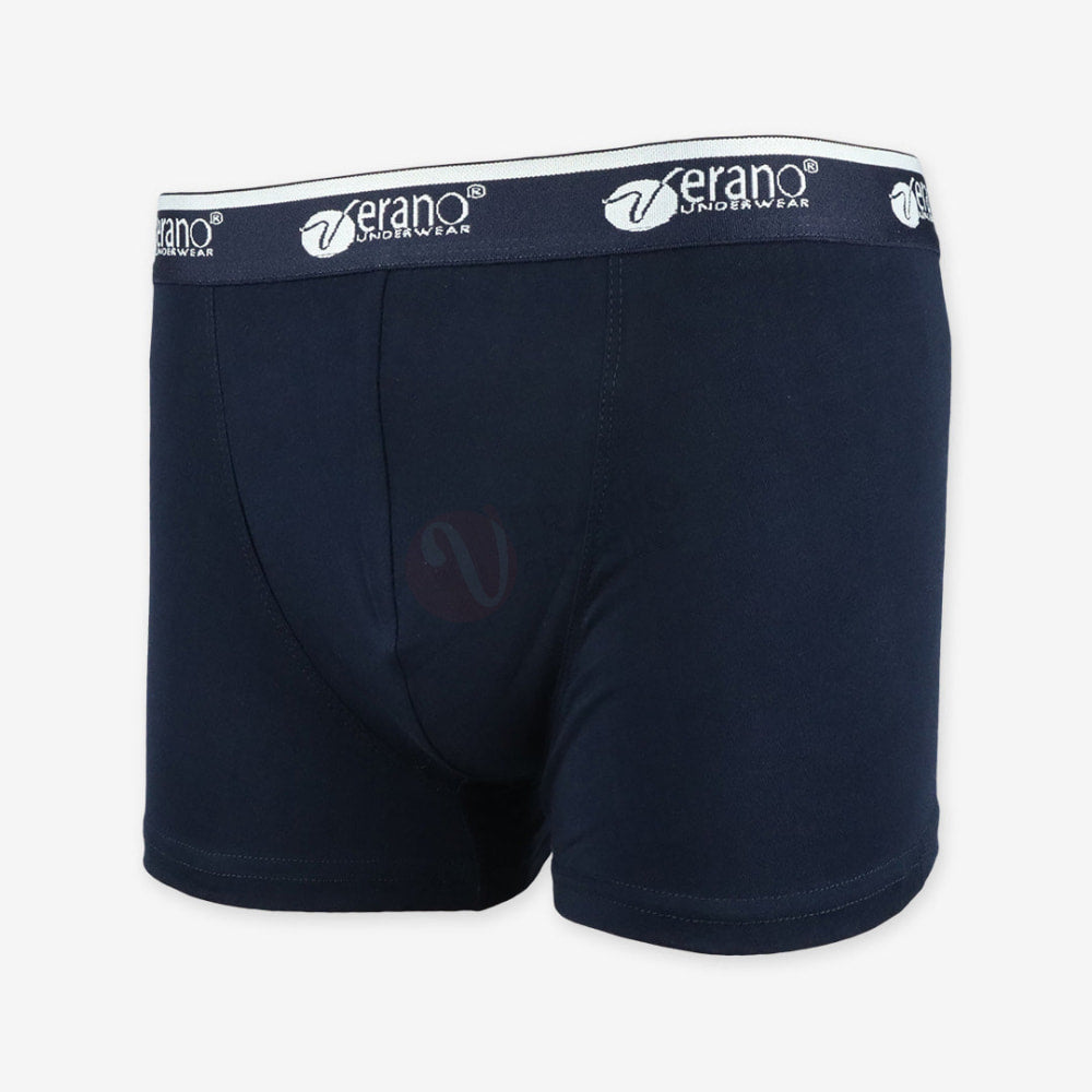 Verano Boxer Simple Bande Coton Bleu Foncé / M