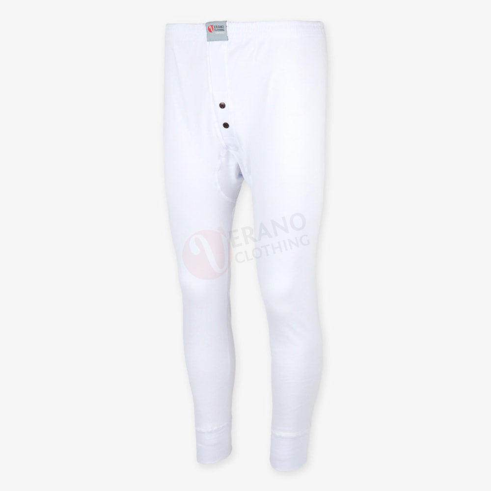 Verano Sous Pantalon Thermique 100% Coton Blanc / Standard