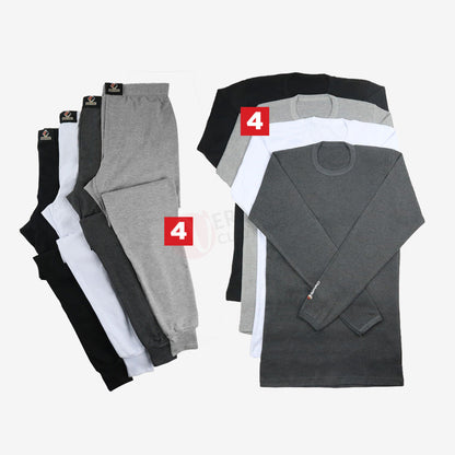 ESPIRO Lot 4x4 Sous vêtements thermique 100% Coton 2XL / S-M-L PACK