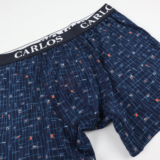 CARLOS Boxer Motif Géométrique en Coton