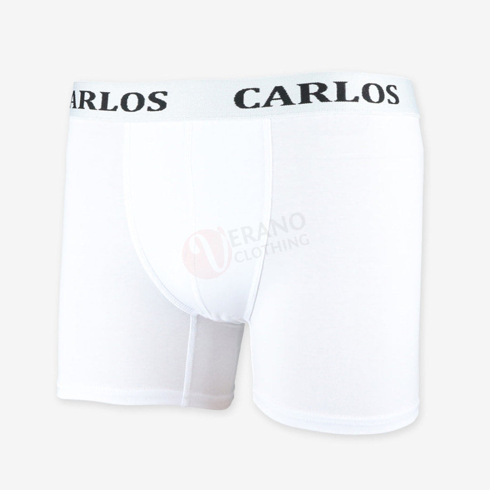 Carlos Boxer Coton Blanc / M