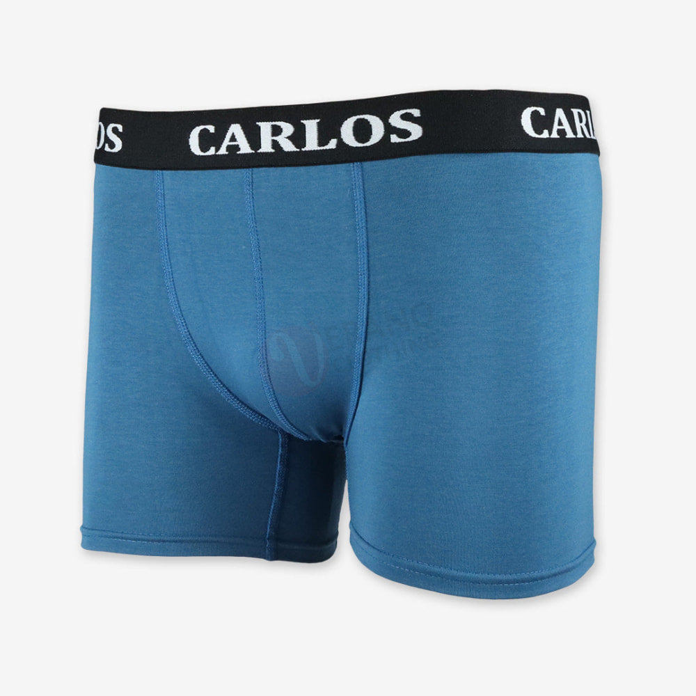 Carlos Boxer Coton Bleu Canard / M