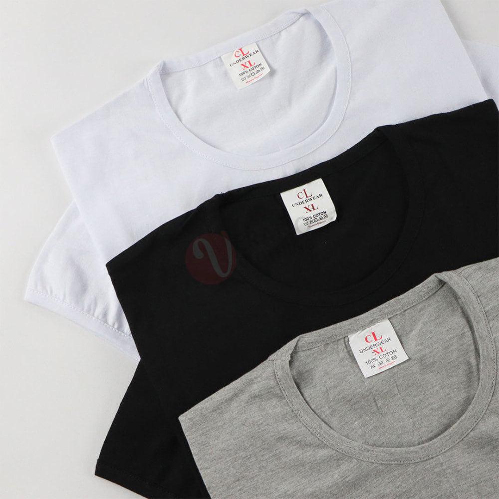 CL Lot 3 T-shirts 100% Coton PACK