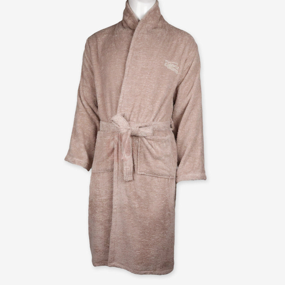 DIANA Peignoir Unisexe 100% Coton – Peignoir de Bain Doux et Absorbant Beige Peignoir