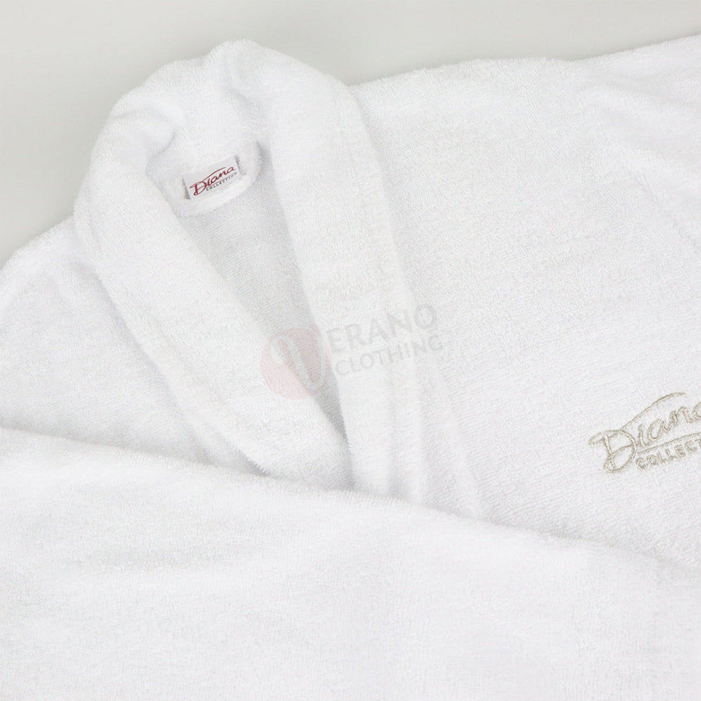 DIANA Peignoir Unisexe 100% Coton – Peignoir de Bain Doux et Absorbant Peignoir