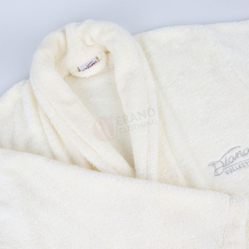 DIANA Peignoir Unisexe 100% Coton – Peignoir de Bain Doux et Absorbant Peignoir