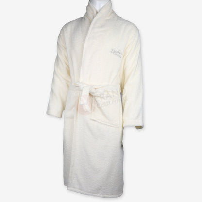 DIANA Peignoir Unisexe 100% Coton – Peignoir de Bain Doux et Absorbant Blanc cassé Peignoir