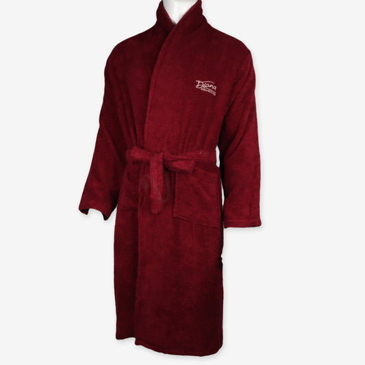 DIANA Peignoir Unisexe 100% Coton – Peignoir de Bain Doux et Absorbant Grenat Peignoir