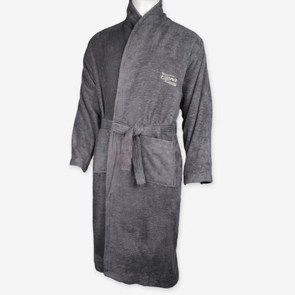 DIANA Peignoir Unisexe 100% Coton – Peignoir de Bain Doux et Absorbant Gris Peignoir