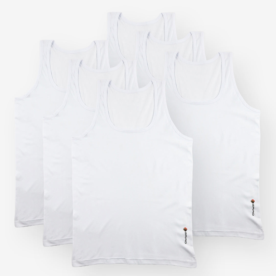 ESPIRO Lot 6 Débardeurs 100% Coton