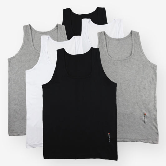 ESPIRO Lot 6 Débardeurs 100% Coton